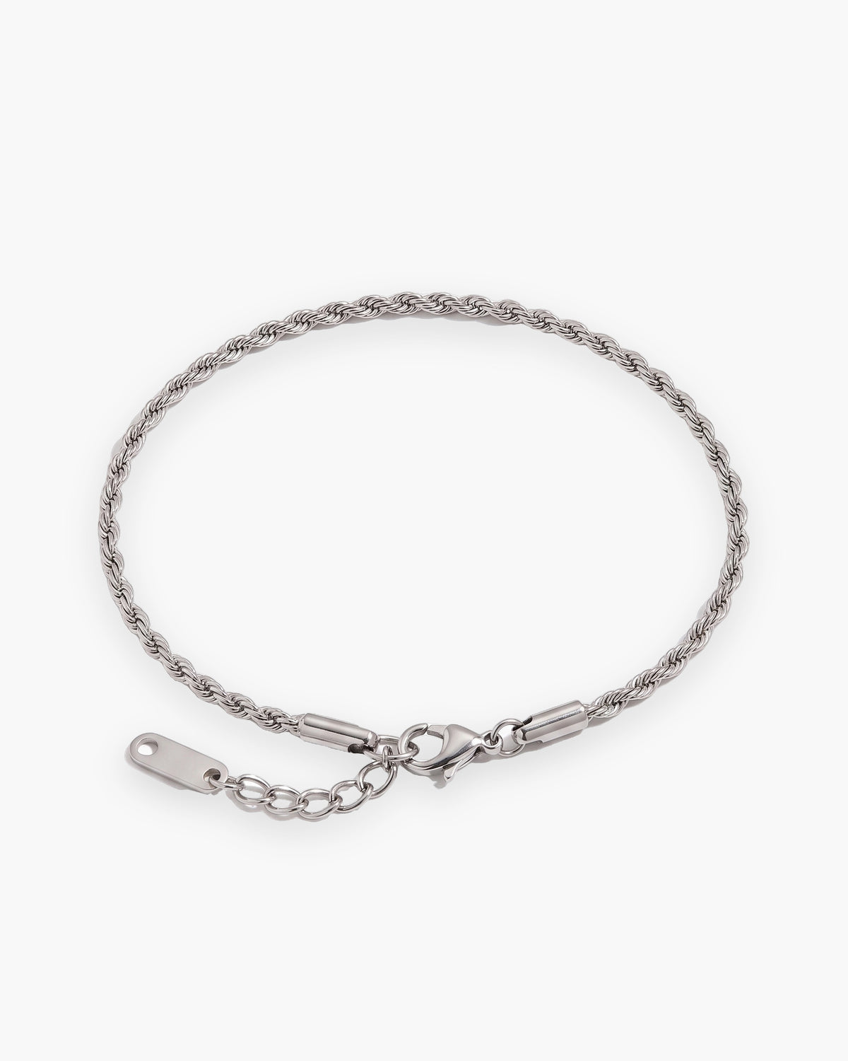 Atlas Slim Rope Chain Bracelet in silver-tone [c:silver]