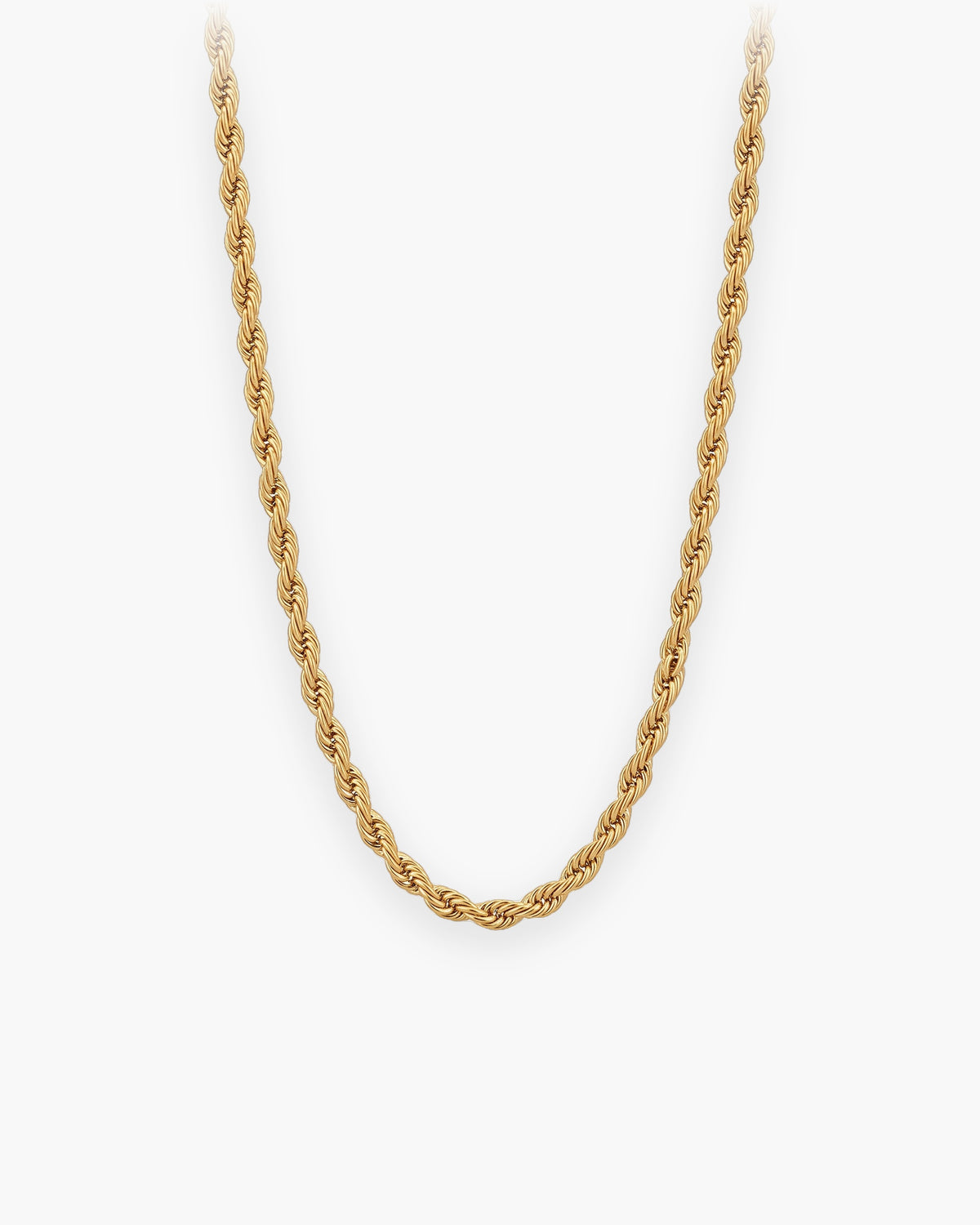 Atlas spiral rope chain in gold-tone stainless steel [c:gold]