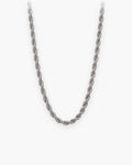 Atlas spiral rope chain in silver stainless steel [c:silver]