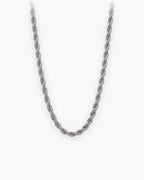 Atlas spiral rope chain in silver stainless steel [c:silver]