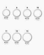 Atlas tree of life signet ring ring sizes 7 to 13 with inner diameters in inches [u:in]