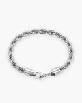 Atlas Twisted Rope Bracelet in silver-tone [c:silver]