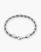 Atlas Twisted Rope Bracelet in silver-tone [c:silver]