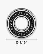 Atlas rune circle pendant diameter 1.10 inches [u:in]