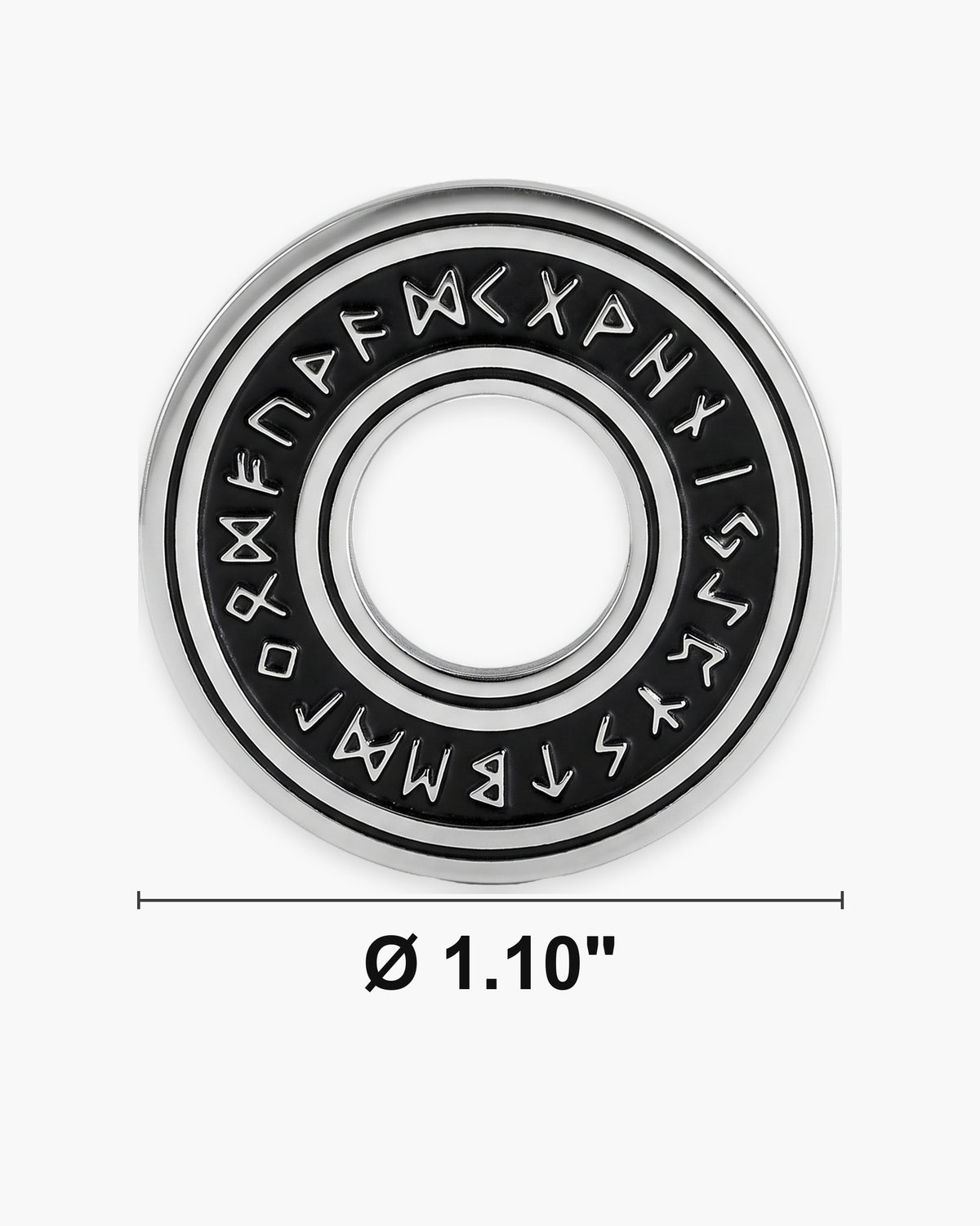 Atlas rune circle pendant diameter 1.10 inches [u:in]