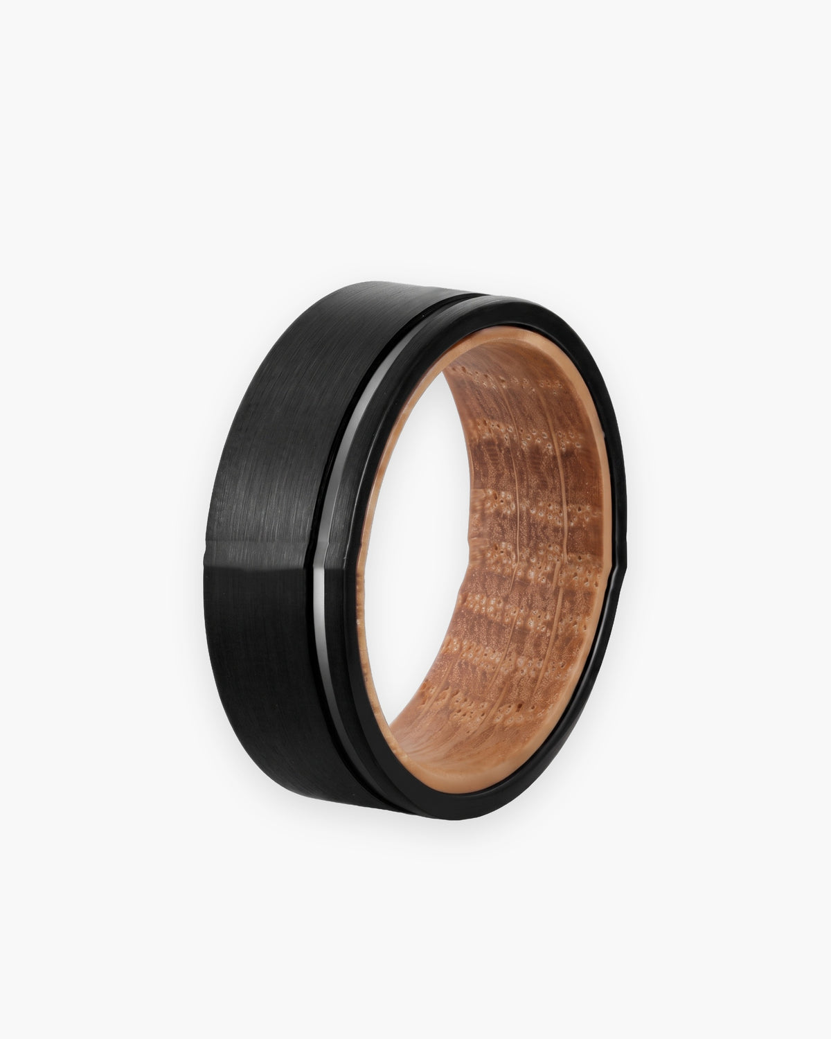 Atlas Wine Barrel Wood Ring in black [c:black]
