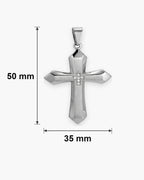 Atlas zircon cross pendant dimensions 35 x 50 mm [u:mm]
