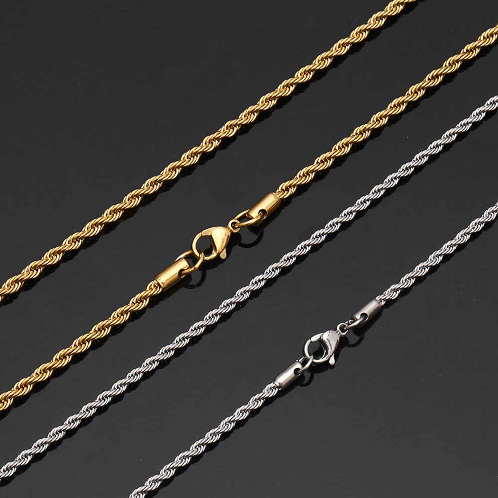 The Rope Chain Bracelet in Stainless Steel, view 3
