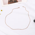 1.2mm-1.5mm Stainless Steel Snake Chain in gold, rose gold, and silver finishes view 5
