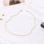 1.2mm-1.5mm Stainless Steel Snake Chain in gold, rose gold, and silver finishes view 4