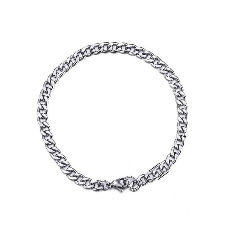 9mm Titanium Steel Cuban Link Chain, gold-tone, close-up view 4