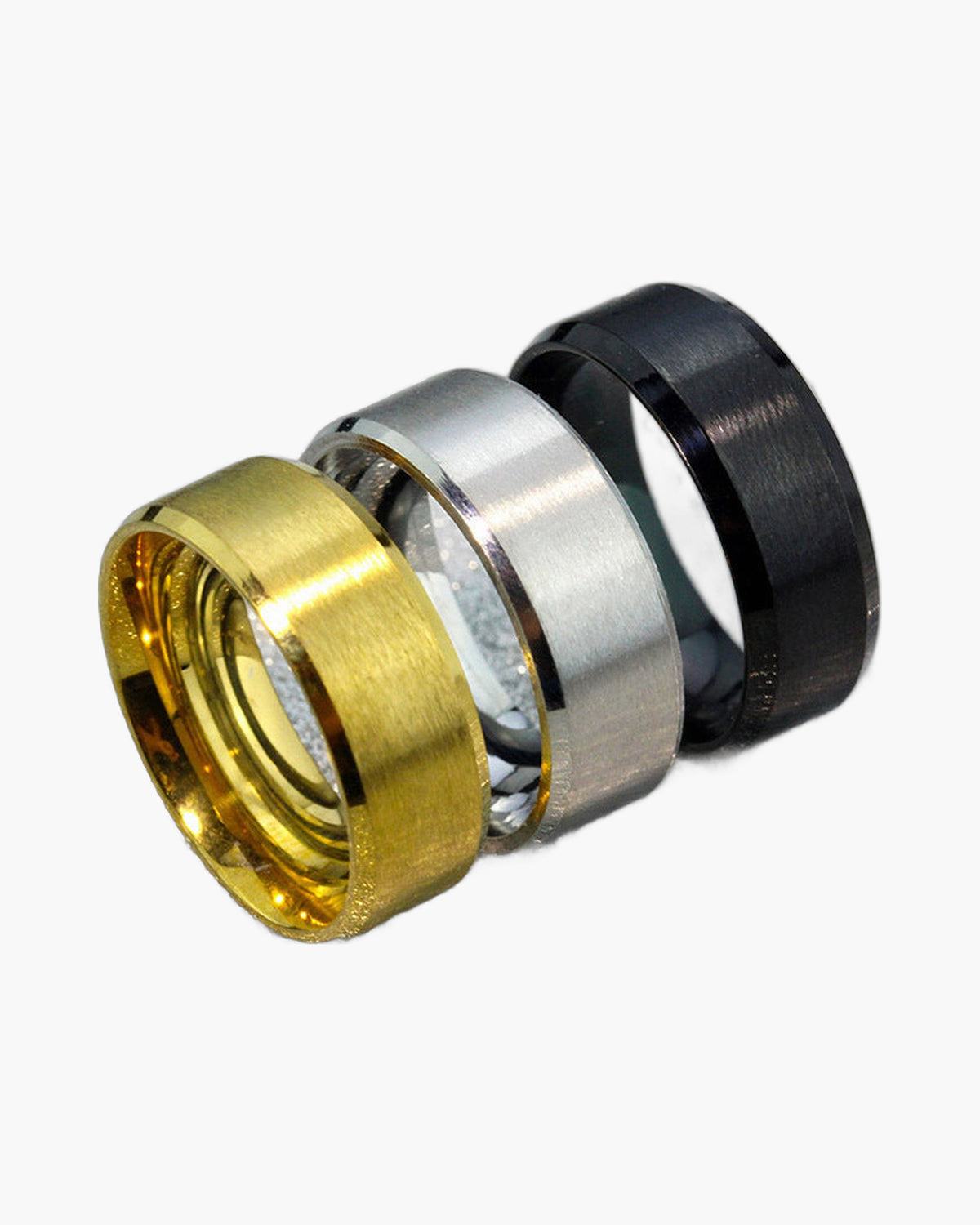 Brushed Beveled Edge Stainless Steel Band
