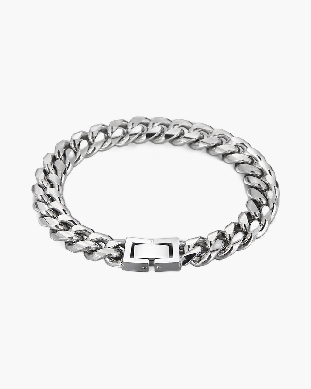 The Atlas Cuban Bracelet in Titanium Steel