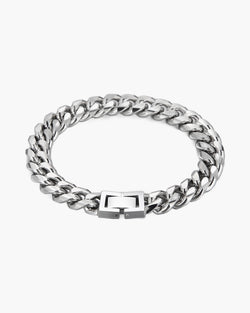 The Atlas Cuban Bracelet in Titanium Steel