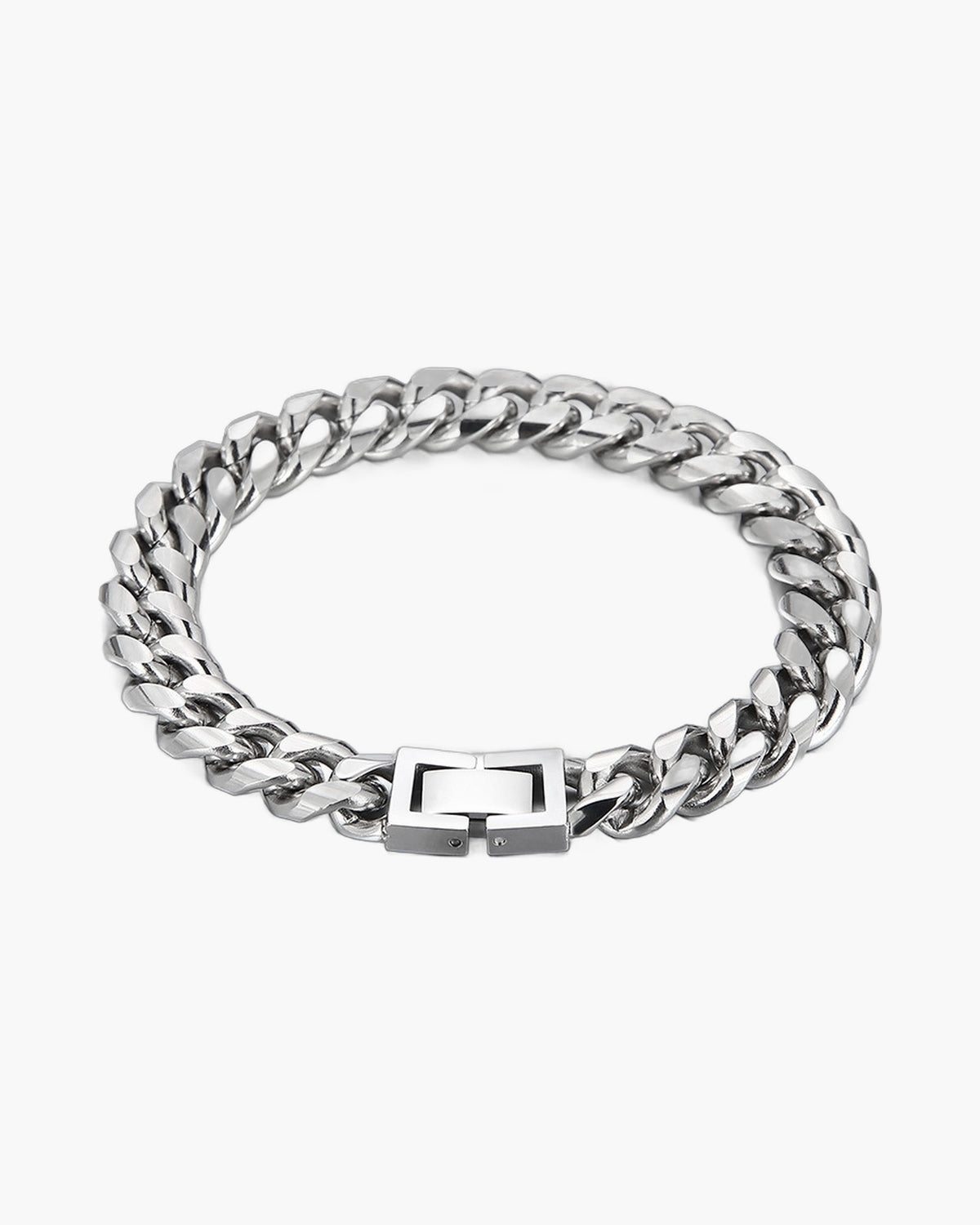 The Atlas Cuban Bracelet in Titanium Steel