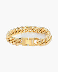 The Miami Cuban Bracelet in Stainless Steel, Gold