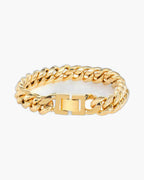 The Miami Cuban Bracelet in Stainless Steel, Gold