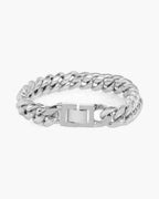 The Miami Cuban Bracelet in Stainless Steel, Silver