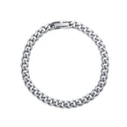 Cuban Link Stainless Steel Bracelet - polished finish
