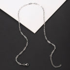 3x9mm Flat Link Chain Necklace and Bracelet gold-tone stainless steel chain view 6