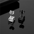 The Square Zircon Stud Earring, Sold Single, view 4