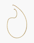 The Flat Gold-Tone Figaro Chain in Stainless Steel