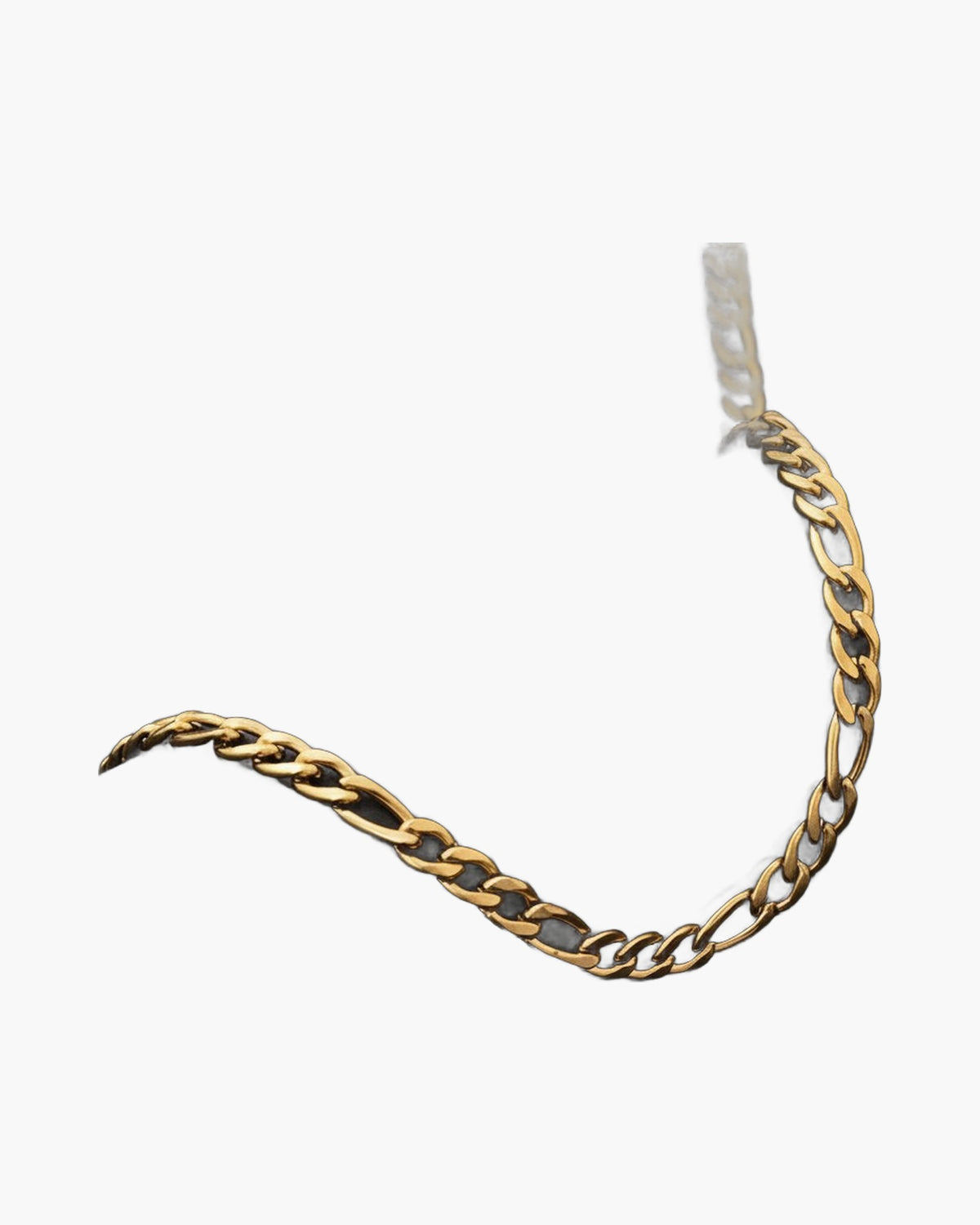 Figaro Link Stainless Steel Chain gold-tone finish 60cm view 5
