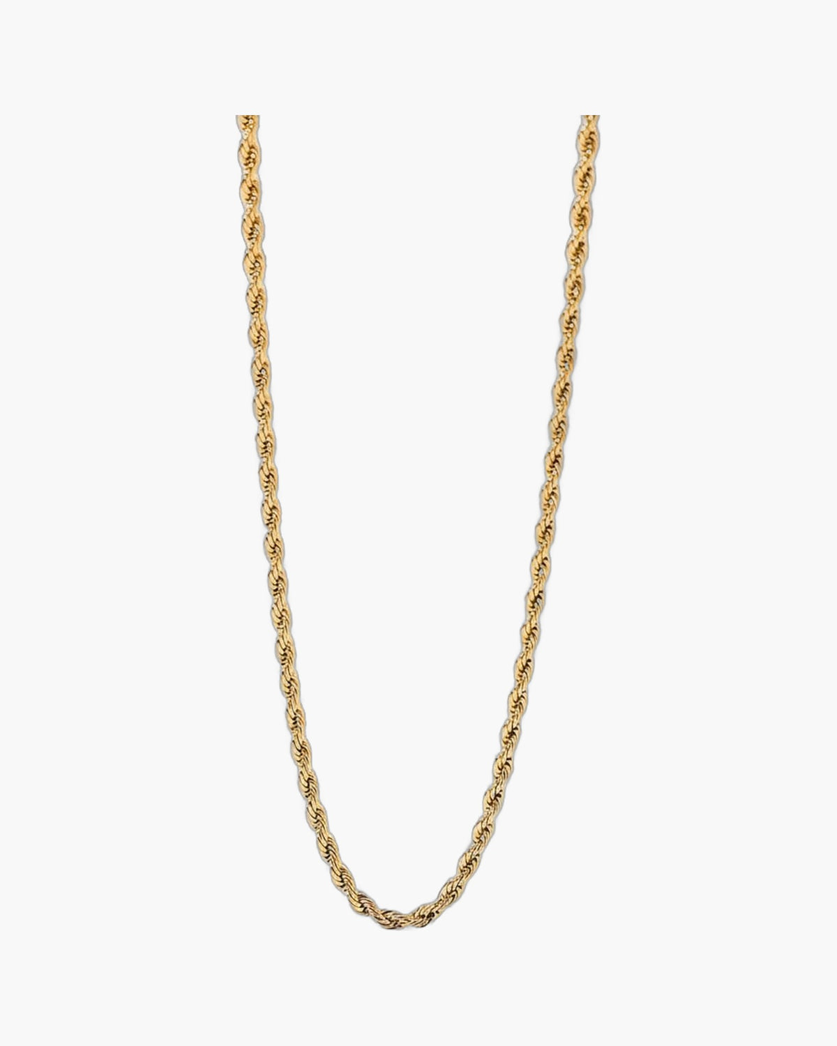 Gold-Tone Stainless Steel Rope Chain - classic design view 5