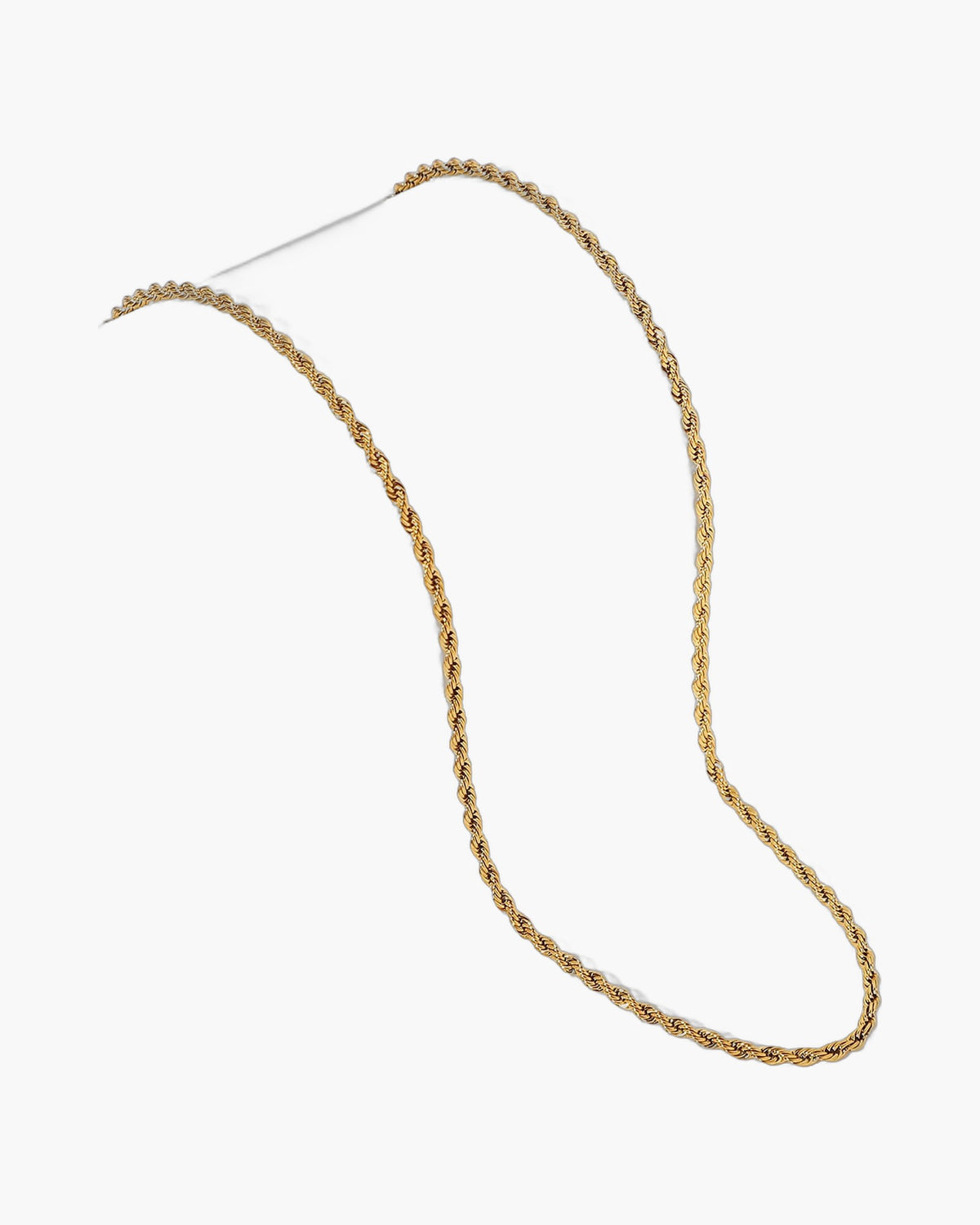 Gold-Tone Stainless Steel Rope Chain - classic design view 4