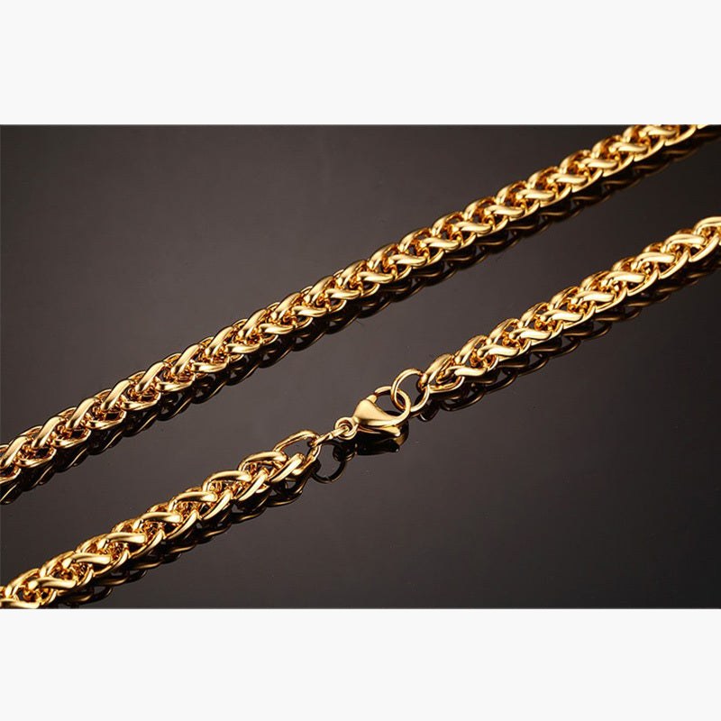 Gold-Tone Wheat Chain Necklace, various widths and lengths view 4