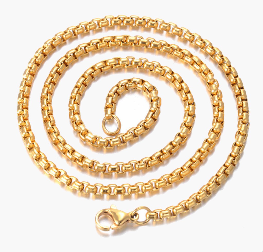 Iced Leopard Head Stainless Steel Pendant Necklace gold-tone box chain view 5