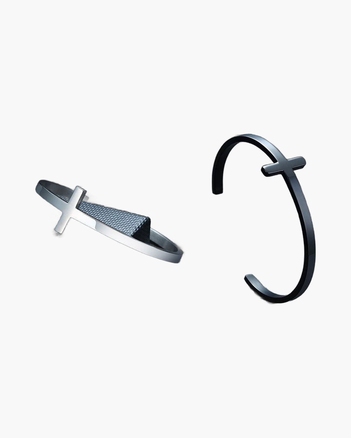 Minimalist Cross Cuff Bracelet