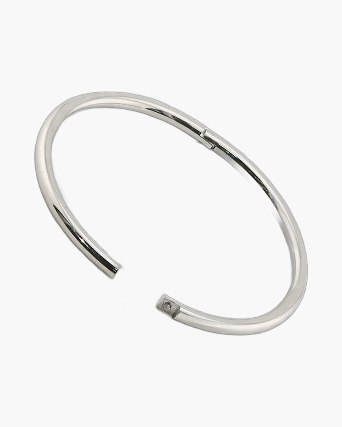 Minimalist Oval Bangle Bracelet