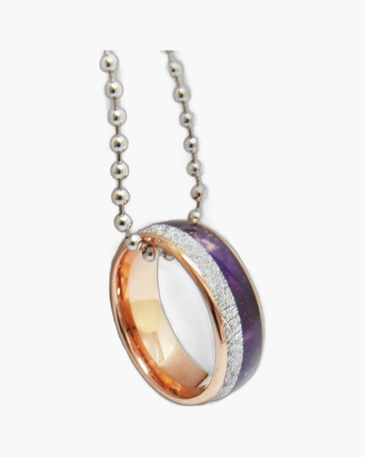 Rose Gold Tungsten Carbide Inlaid Ring