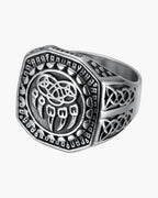 The Bear Paw Signet Ring in Stainless Steel