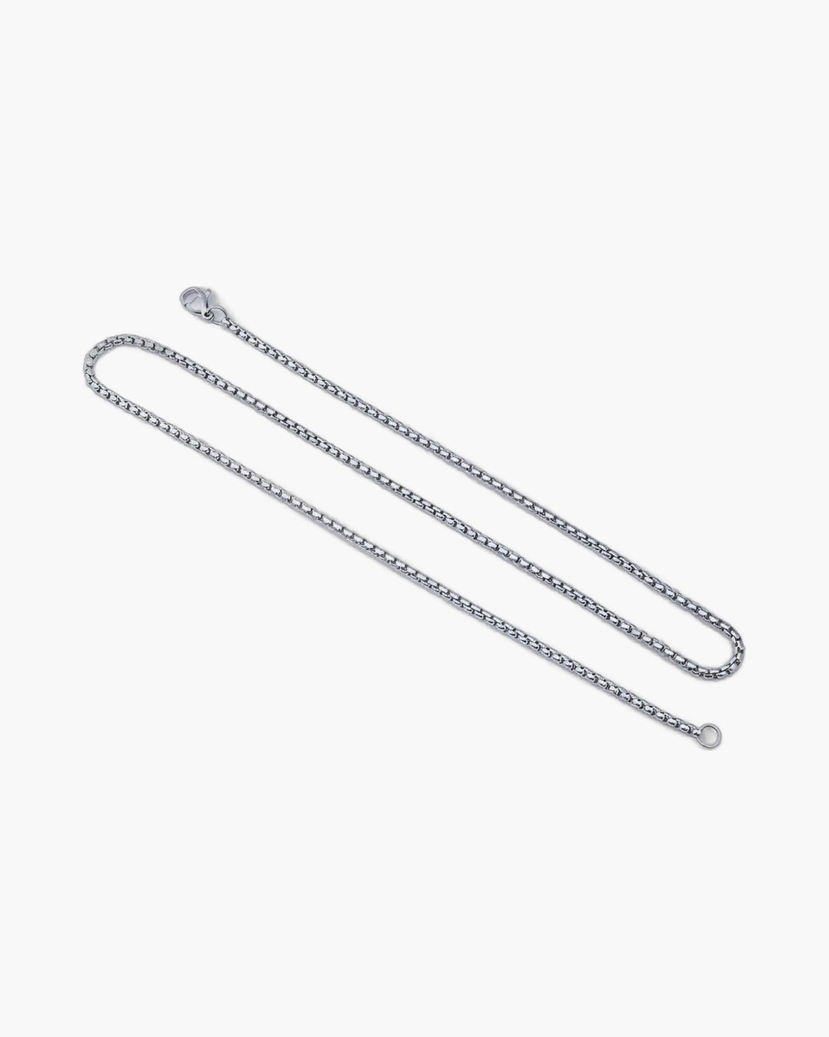 Stainless Steel Box Chain in silver, gold, and black finishes view 5