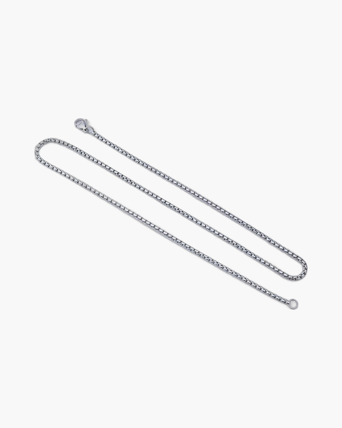 Stainless Steel Box Chain in silver, gold, and black finishes view 6