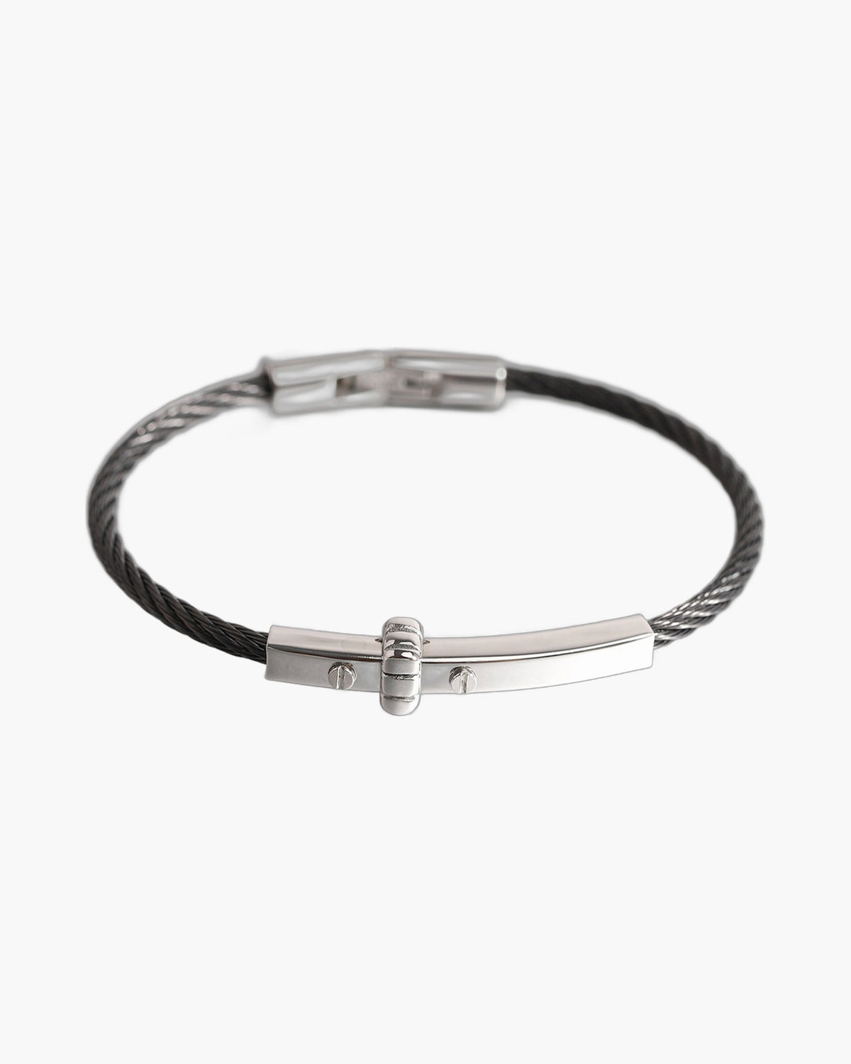 Stainless Steel Cable Bar Bracelet