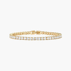 The CZ Tennis Bracelet in Stainless Steel