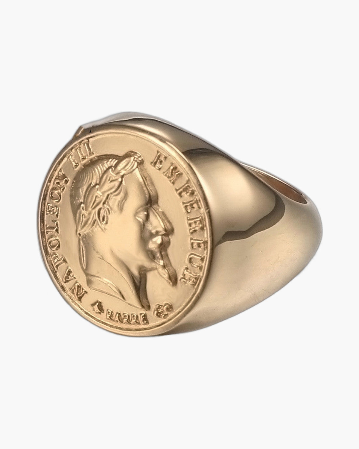 Stainless Steel Napoleon Head Signet Ring