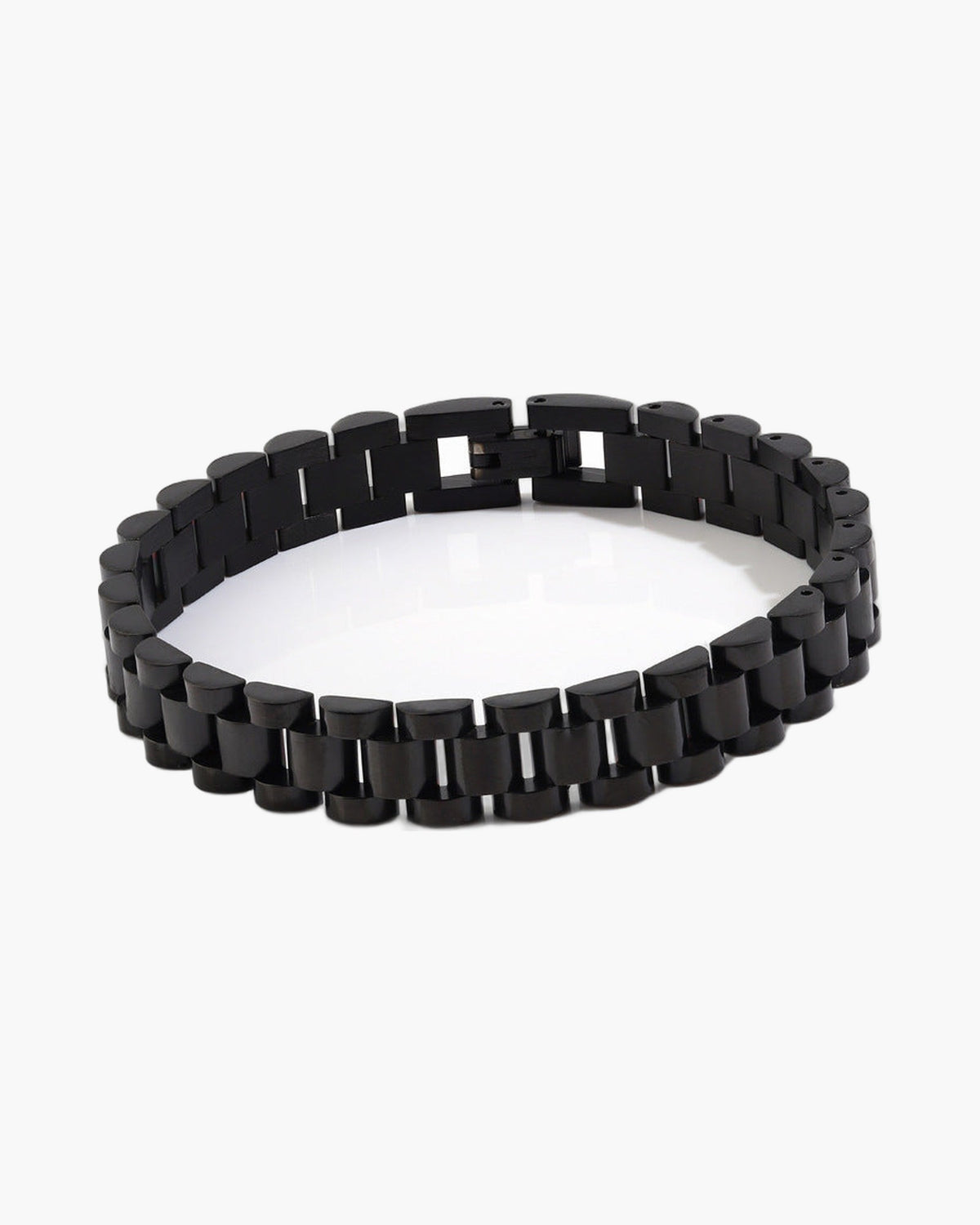 Stainless Steel President Link Bracelet gold-tone finish view 2