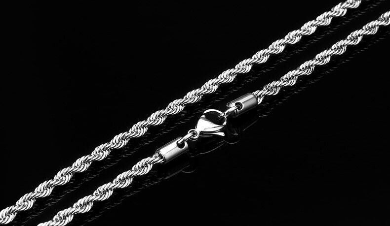 Stainless Steel Rope Chain with lobster clasp