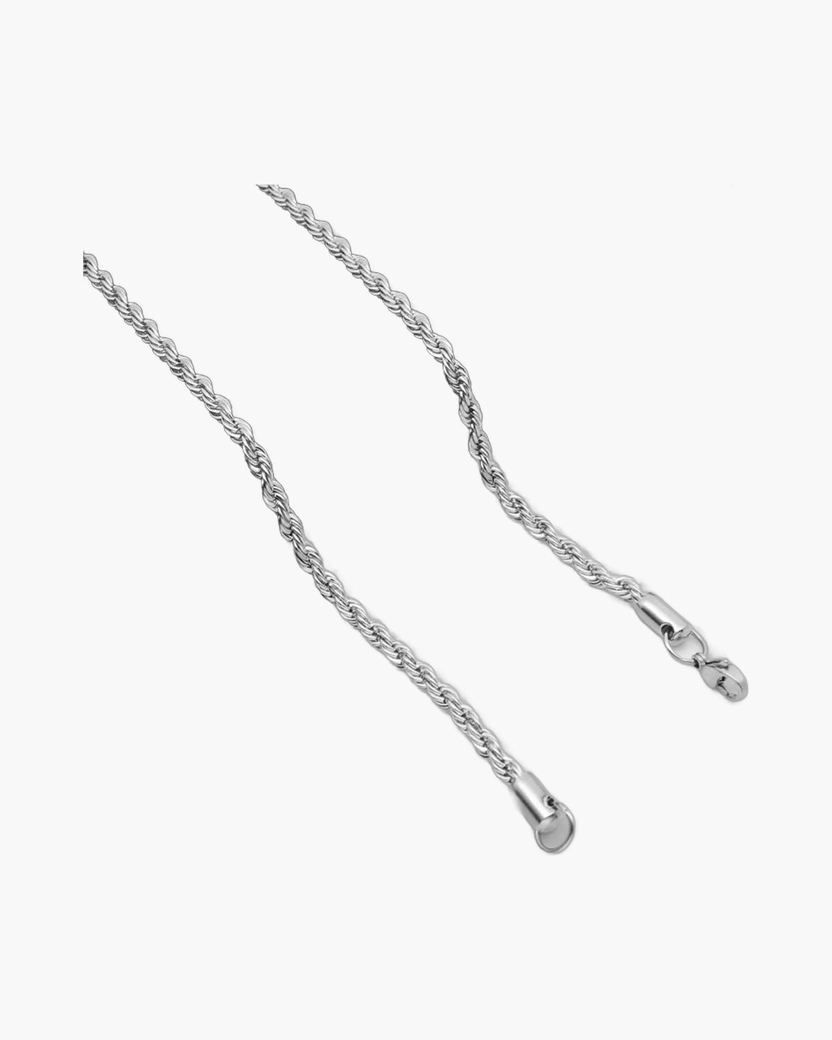 Stainless Steel Rope Chain Necklace with lobster clasp view 4