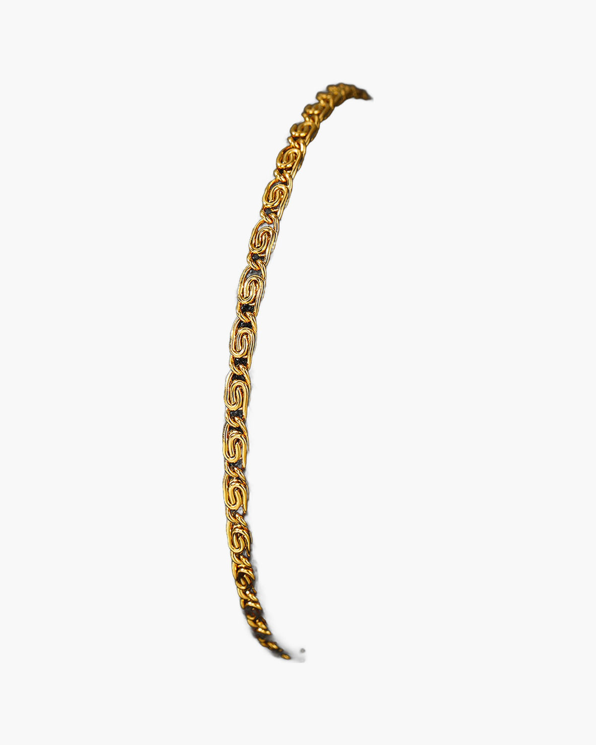 Stainless Steel Scroll Link Bracelet