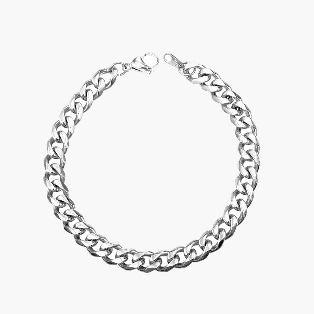 Titanium Steel Curb Link Bracelet gold-tone finish view 3