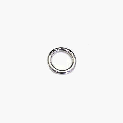 Titanium Steel Engraved Band Ring in gold-tone and silver-tone view 4