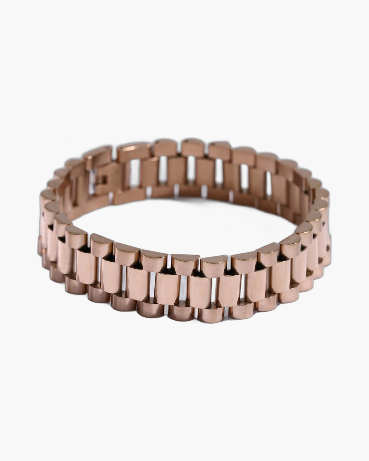Titanium Steel President Link Bracelet gold-tone finish view 3