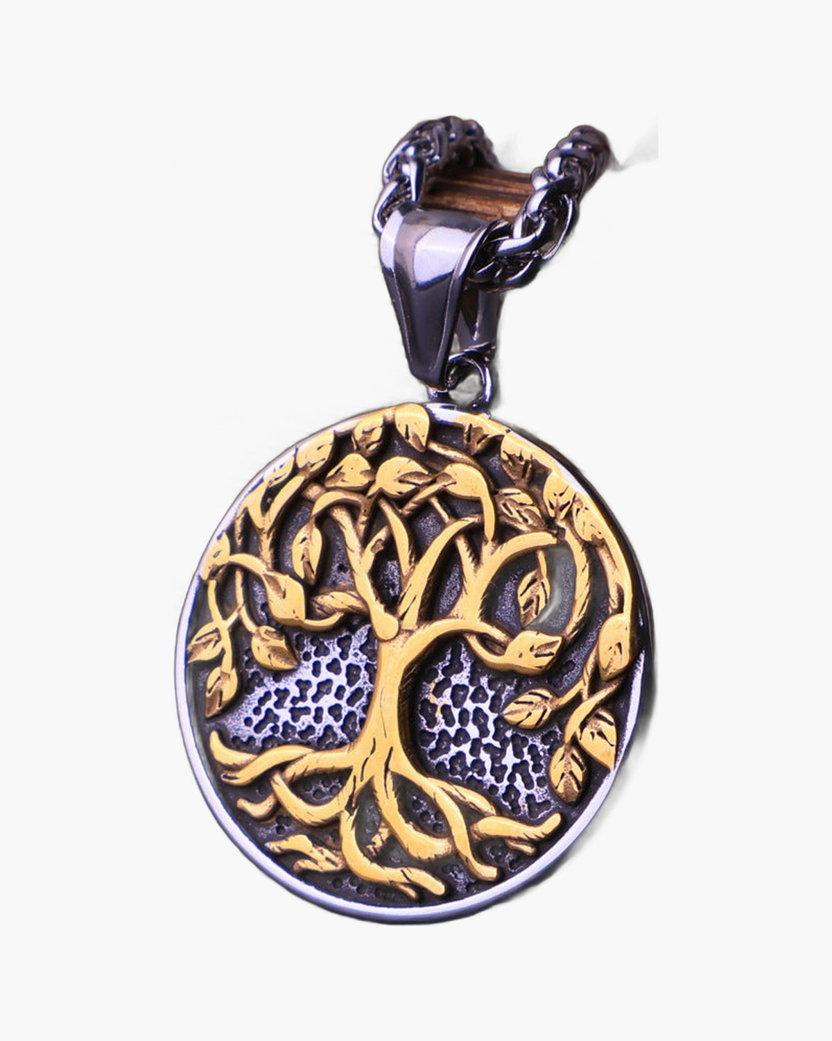 Round Tree of Life Pendant Necklace