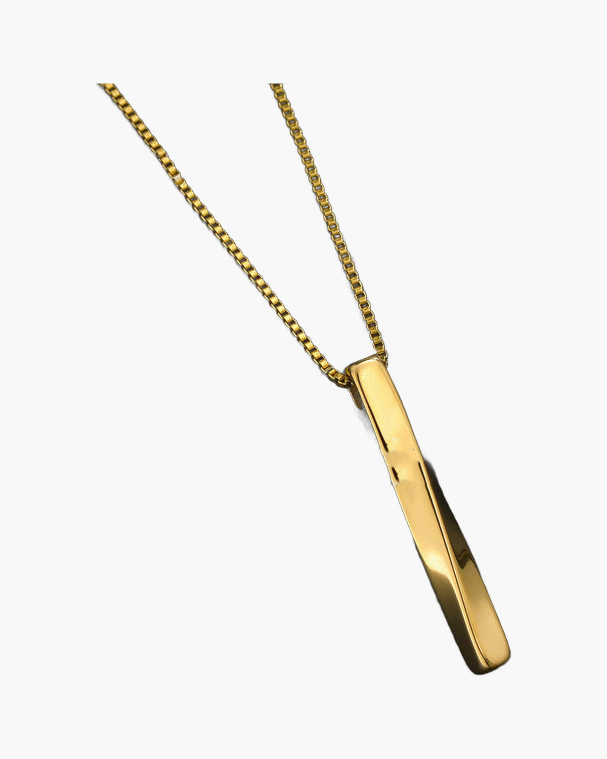 Twisted Bar Pendant Necklace, silver-tone view 2